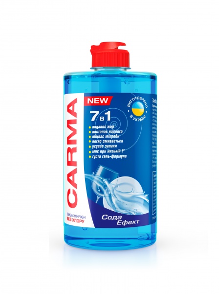Жидкость для ручного мытья посуды CARMA Сода Эффект 0,5л