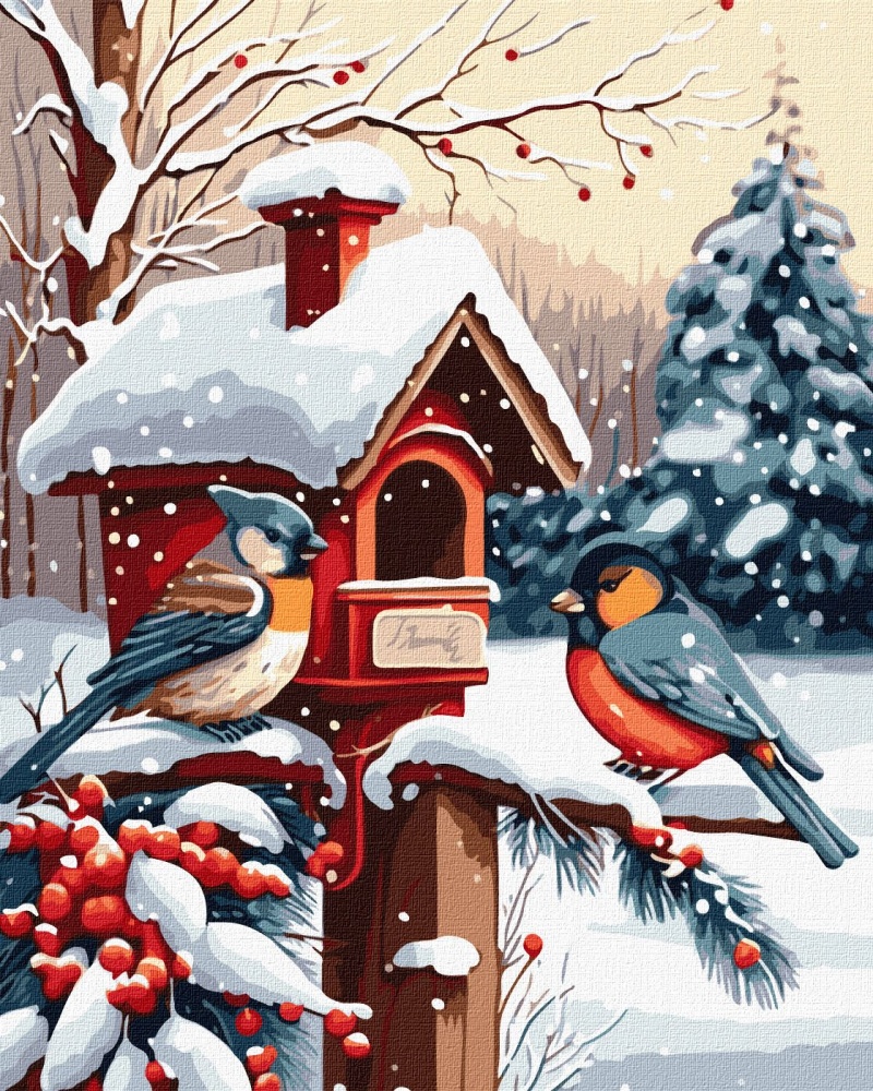 Картина за номерами Ласощі пташок ©art_selena_ua 40x50 см Ideyka