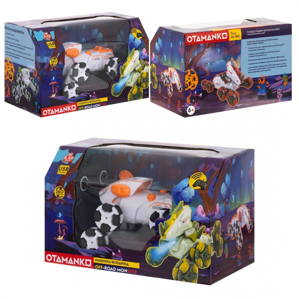 Автомобіль на радіокеруванні OTAMANKO Трюковий всюдихід OFF-ROAD MONSTER помаранчевий 532.02.50