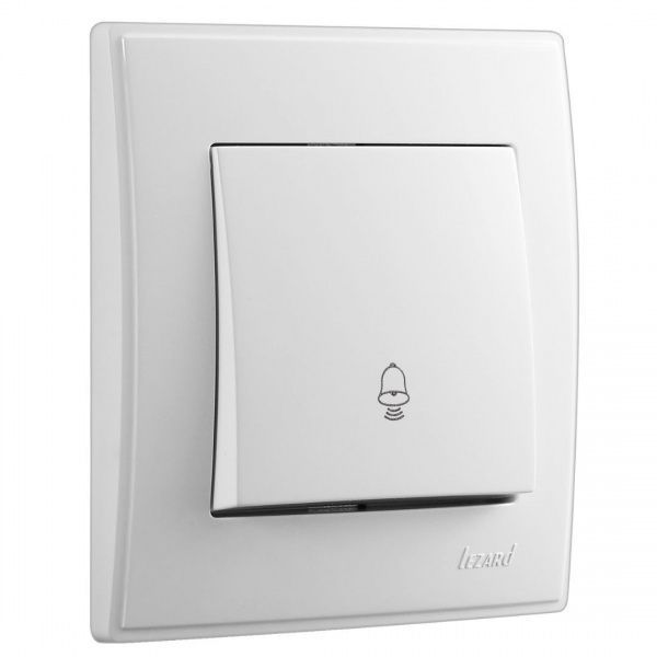 Кнопка дзвінка одноклавішний Lezard Lesya 10 А 250В білий 705-0202-103