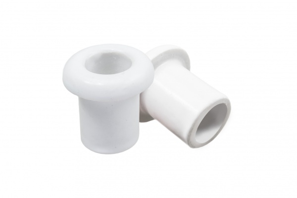 Изолятор Bironi 4 шт./уп. проходной белый керамика R-VT-21