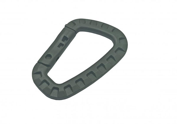 Карабин D-образный пластиковый 56х86 мм