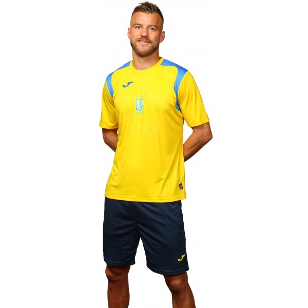 Футболка форми збірної України 2021 Joma Ukraine Official Replica T-shirt 101264.907 р.2XL-3XL жовтий