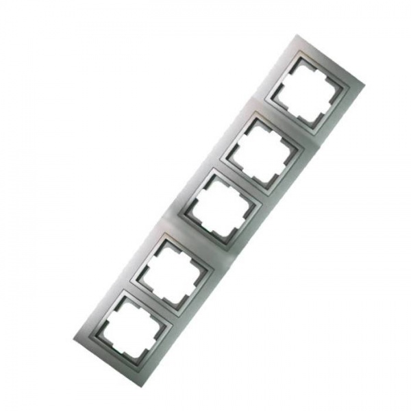 Рамка п'ятимісна Mono Despina універсальна антрацит 102-240000-164