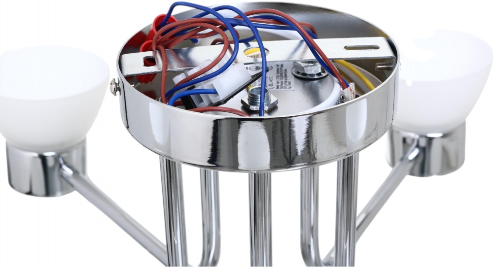 Люстра Sensio Gavr 5x40 Вт E27 біло-срібний LS-07303/5WS-E2740W