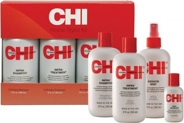 Подарунковий набір для жінок для жінок CHI Home Stylist Kit Infra CHI2004