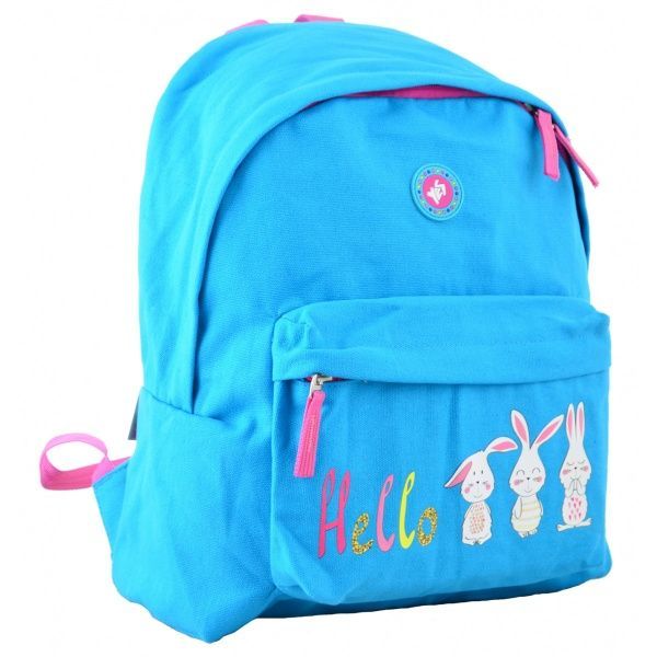 Рюкзак молодіжний YES Hello блакитний