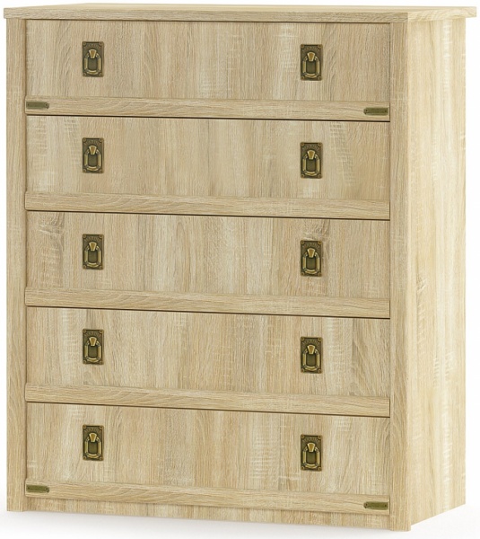 Комод Mebel Service Валенсия 5Ш дуб сонома 