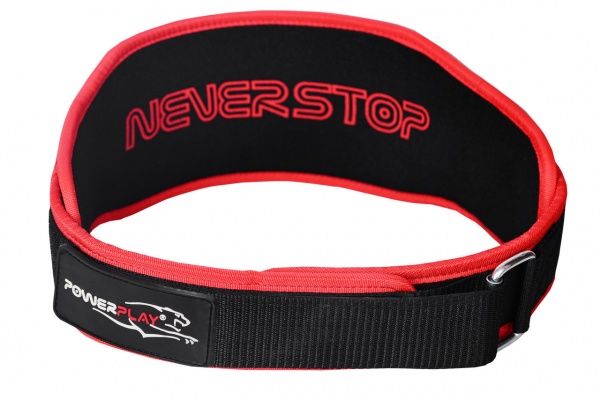 Пояс для важкої атлетики PowerPlay XL чорно-червоний 5545 