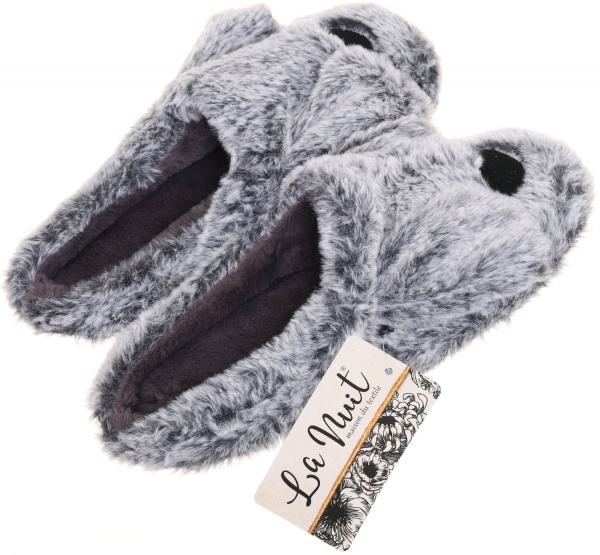 Взуття домашнє La Nuit Песик р. 40 сірий 