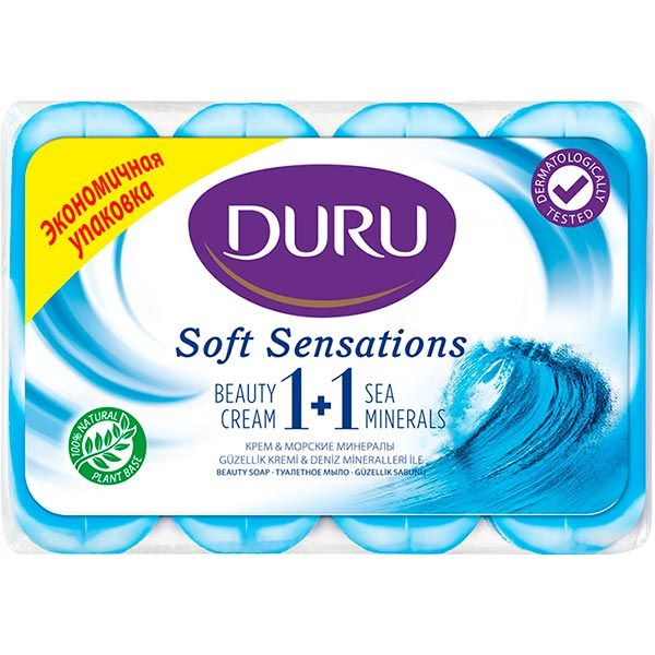 Мыло Duru Soft Sensations Морской минерал 360 г 4 шт./уп.
