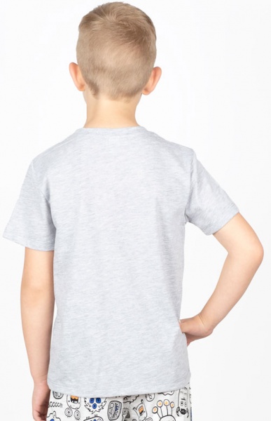 Футболка для хлопчиків Roksana р.140–146 сірий №001/16058 
