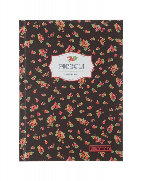 Книга для нотаток PICCOLI А-5 80 арк. коричневий Buromax