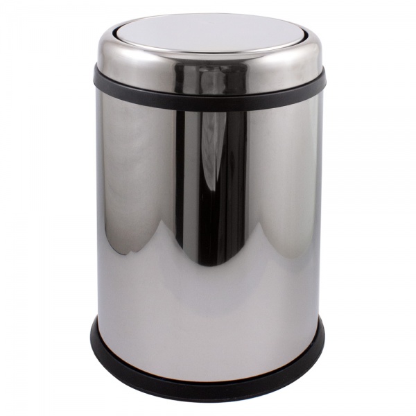 Ведро для мусора EforMetal 16 л хром 64179