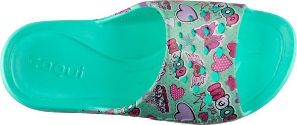 Шльопанці Coqui Long Printed 6375 102413 р. 28/29 м'ятний