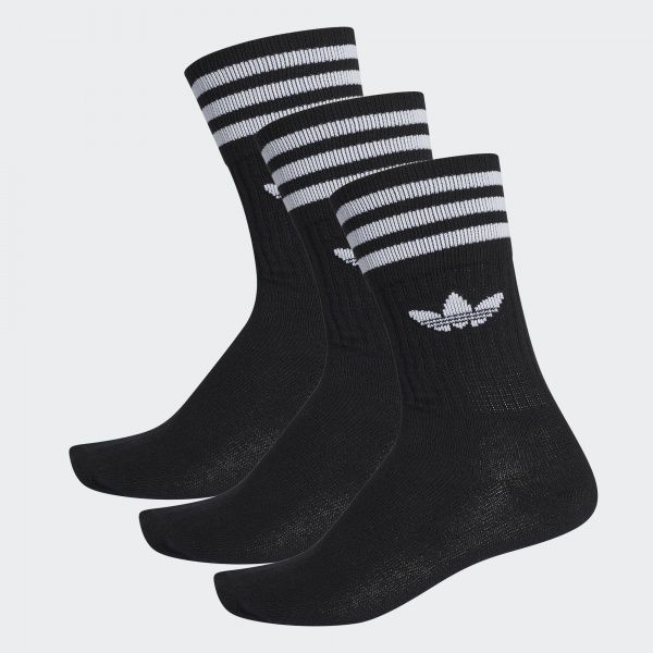 Шкарпетки Adidas SOLID CREW SOCK S21490 чорний р.35-38