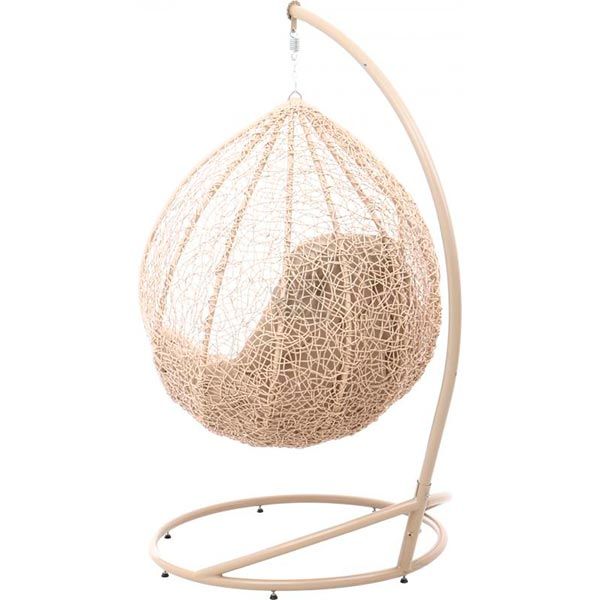 Кресло-кокон Джулия с подушкой бежевый