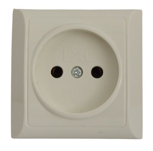 Розетка без заземления UP! (Underprice) без шторок без крышки кремовый 2210 CREAM
