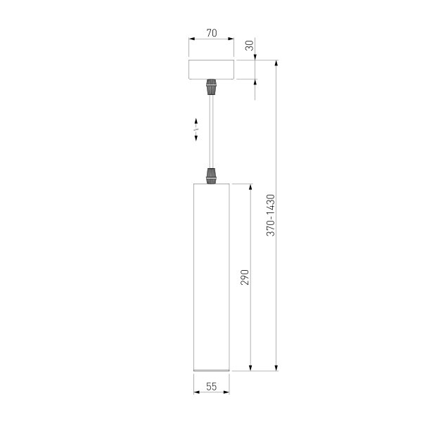 Підвіс Strotskis Single LED 10 Вт золотий 50161/1 (золото) 