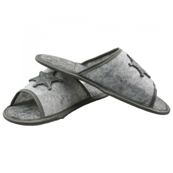 Капці домашні FX shoes з фетру р. 44-45 сірий арт.2018