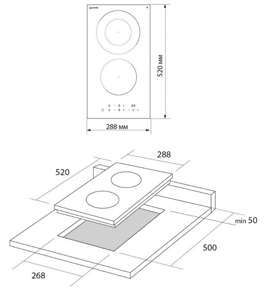 Варочная поверхность электрическая Pyramida VCH P 321