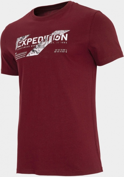 Футболка 4F H4Z21-TSM025-60S р.M бордовый