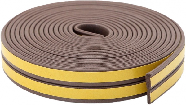 Уплотнитель самоклеющийся T-образный Horst DS-I 9x2 6 м коричневый