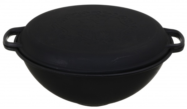 Казан ø400 мм 12 л узбецький WOK з кришкою-сковородою