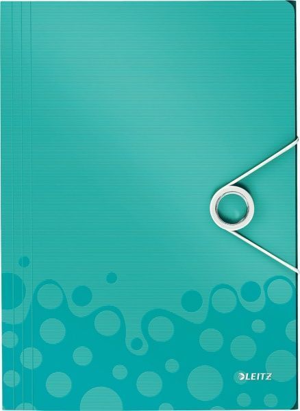 Папка-бокс на резинці WOW 150 арк. A4 бірюзовий металік 45990051 Leitz