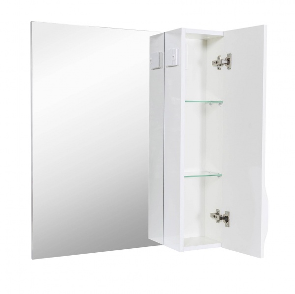 Зеркало со шкафчиком Aqua Rodos Родорс 70 с пеналом справа (без подсветки) АР000001176