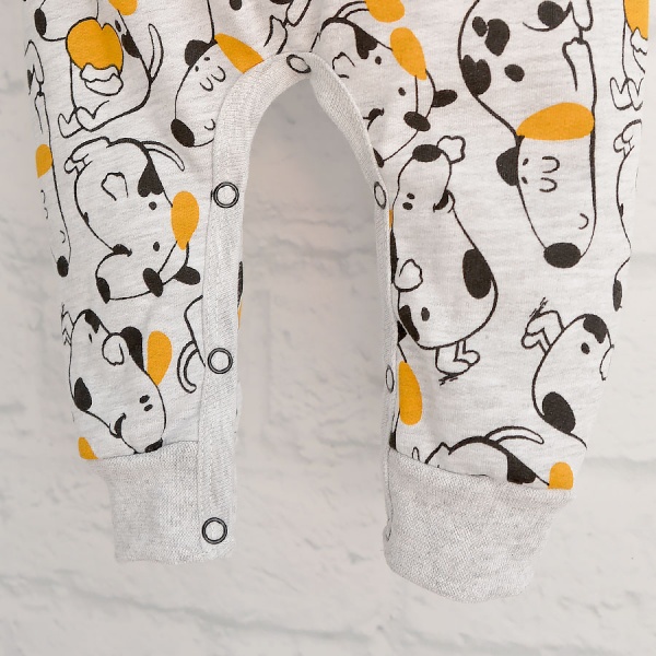 Ромпер унисекс Blanka Собачки р.92 серый 110350 