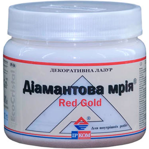 Декоративна лазур Діамантова мрія Ircom Decor red gold 0,4 л