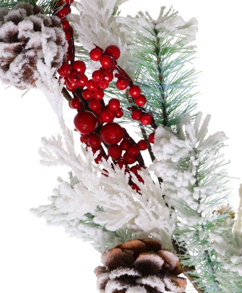 Гірлянда хвойна ягодами та шишками EPI-A3-494HRW 1,5 м