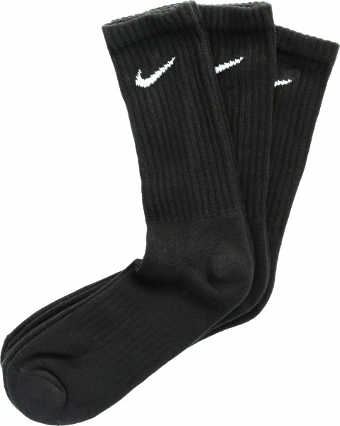 Шкарпетки Nike 3PPK VALUE COTTON CREW SX4508-001 р.M чорний