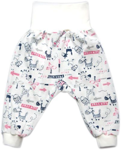 Повзунки дитячі Модний Карапуз р.86 білий із принтом 303-00031-3 