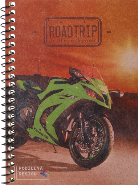 Тетрадь школьная Крафт А6 на пружину 60 листов в клеточку