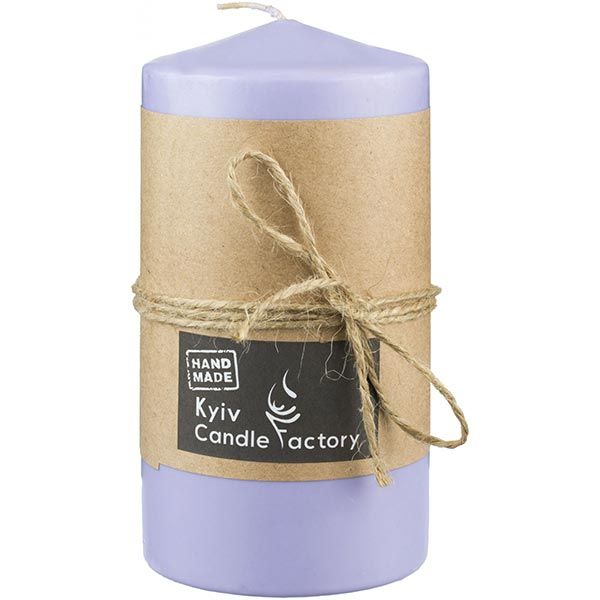 Свеча Candle Factory EcoLife фиолетовая пастельная 140 мм