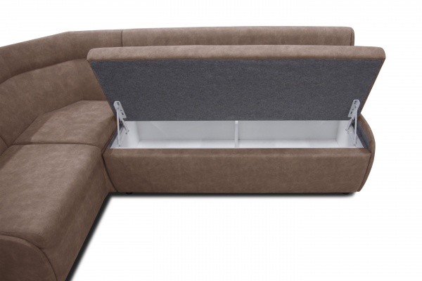 Уголок кухонный Лаунж, левый бежевый / бежевый 