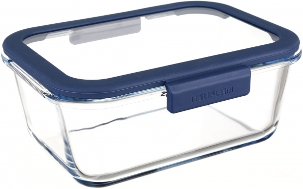 Контейнер для хранения Glace стеклянный 1200 мл Flamberg Premium