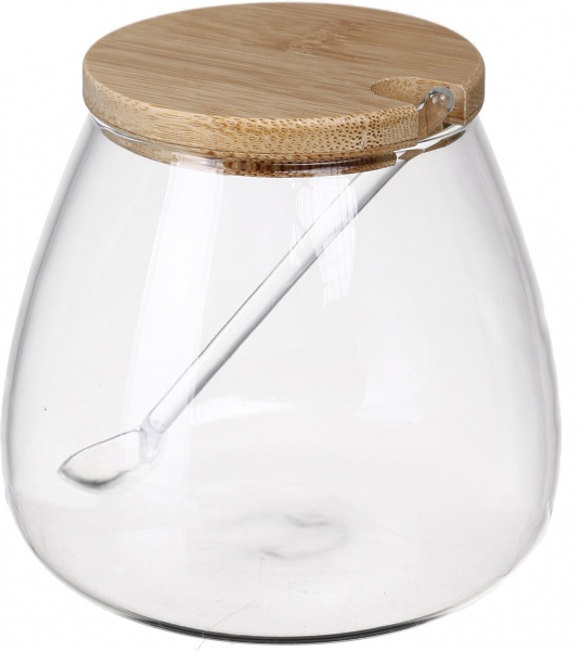Сахарница с ложкой 580 мл стекло 32242 S&T