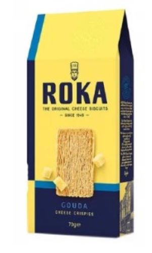 Печиво ROKACHEESECRISPIES з сиром гауда 70 г 