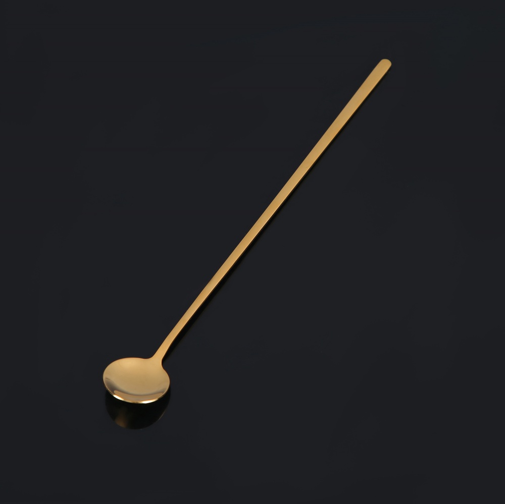 Набор коктейльных ложек Fiora Salerno Gold 24,5х3 см нержавеющая сталь 4 шт.