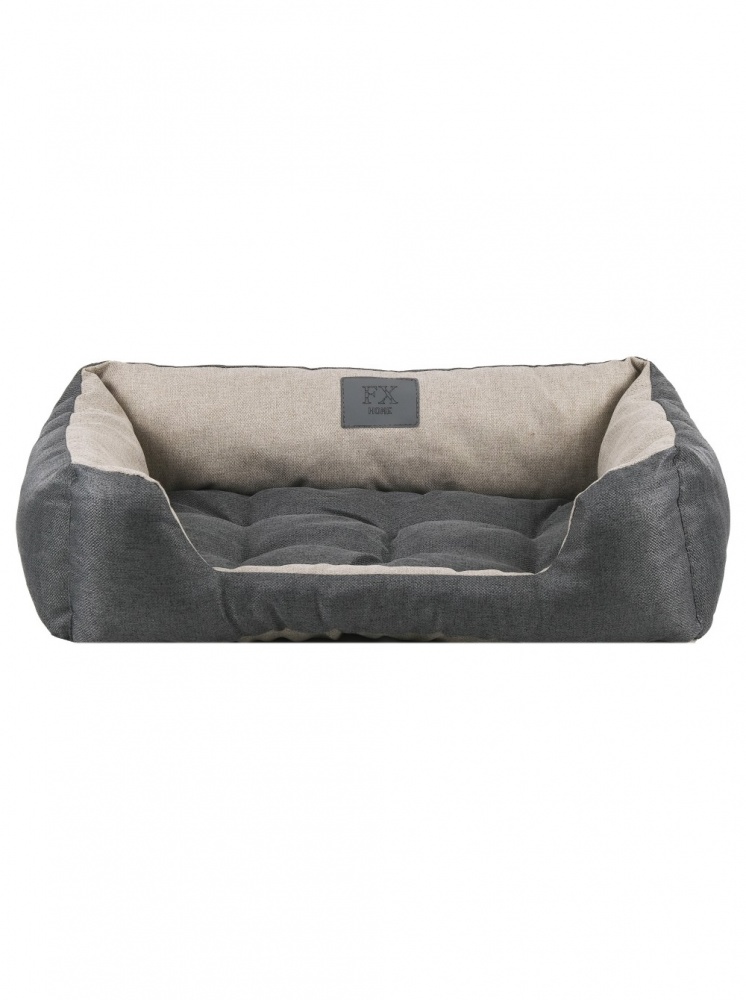 Лежак FX home Mальмо 60х40х18 см, бежево-серый