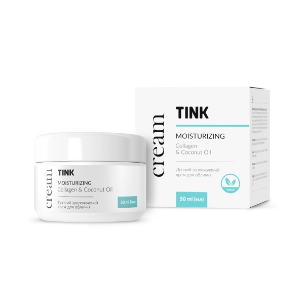 Крем для лица дневной дневной Tink Дневной увлажняющий крем для лица Tink 50 мл 50 мл0,175 г