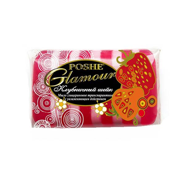 Мыло Poshe Glamour Клубничный Шейк 5х70 г