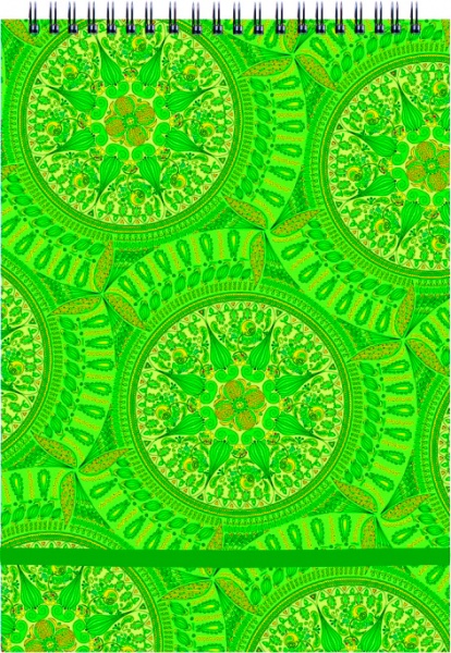 Блокнот Калейдоскоп А5 спираль пластиковая обложка 120 листов клетка O20353 Optima