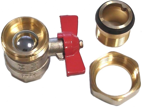 Кран кульовий Valvo DN 25 1 з американкою