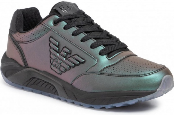 Кросівки EA7 PVC/PLASTIC_SNEAKER X8X022-XK116-A542 р.US 10 чорний