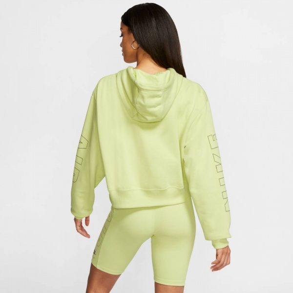Джемпер Nike W NSW AIR HOODIE FLC BB CJ3082-367 р. XL салатовий
