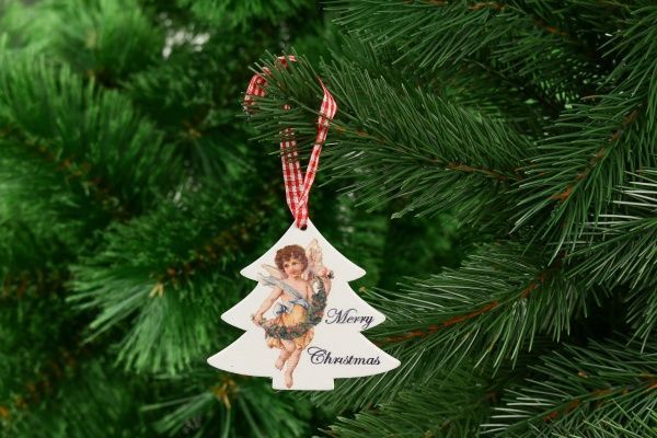 Подвеска Рождественская елочка 8 см 